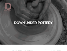 Tablet Screenshot of downunderpottery.com